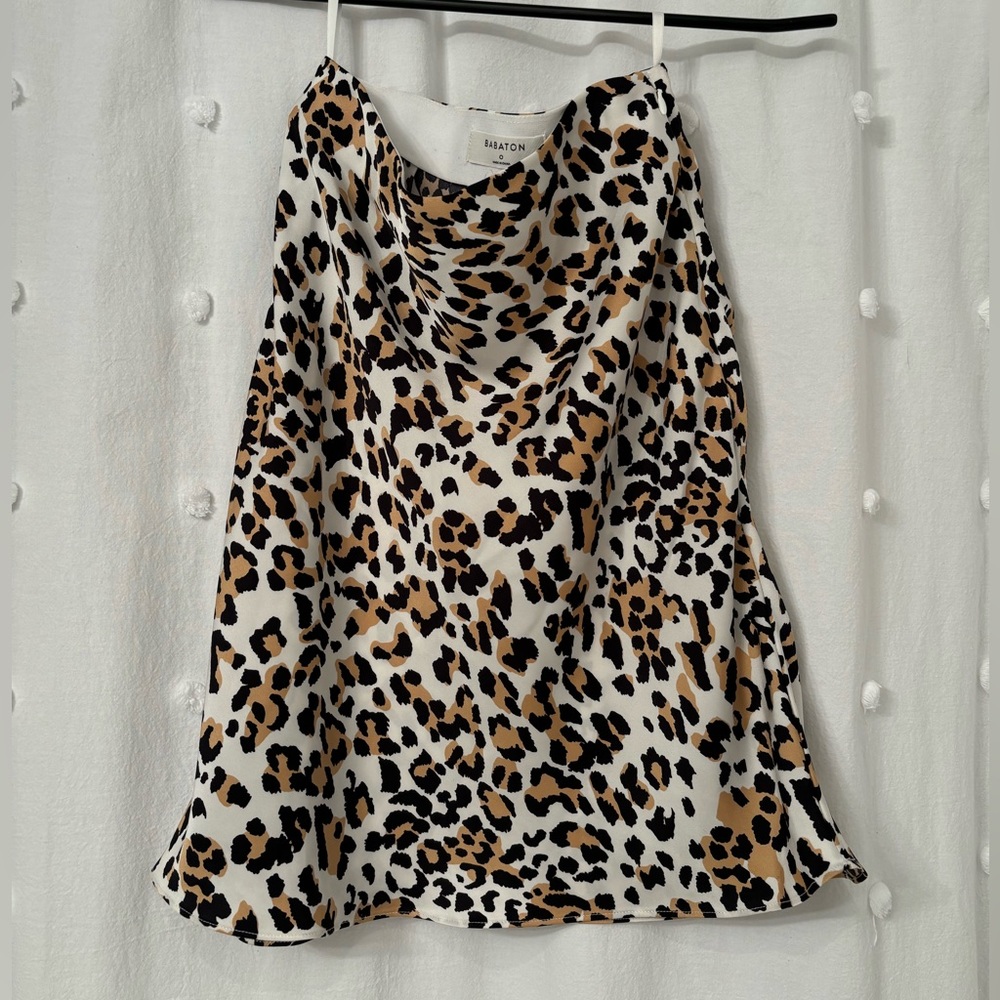 Babaton mini satin skirt